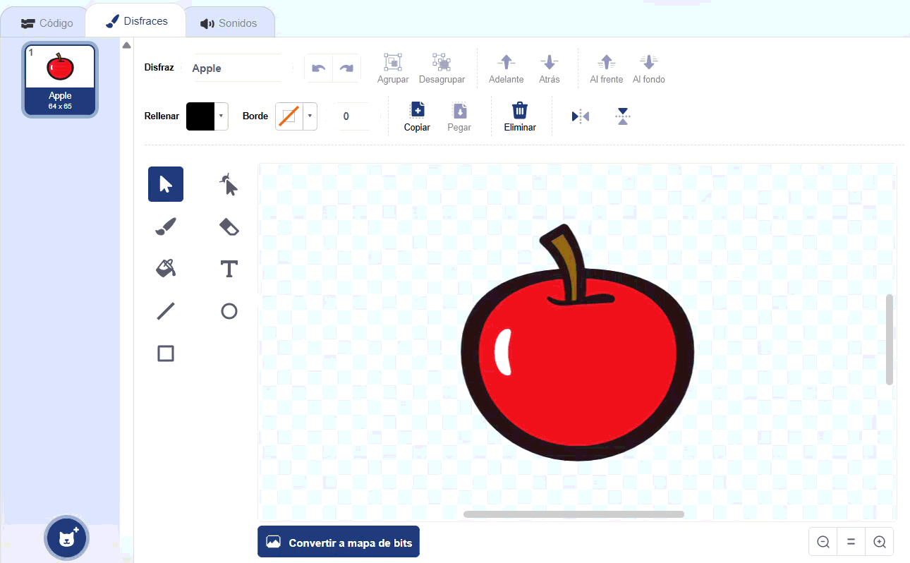 Gif: cómo cambiar el color de relleno de un objeto